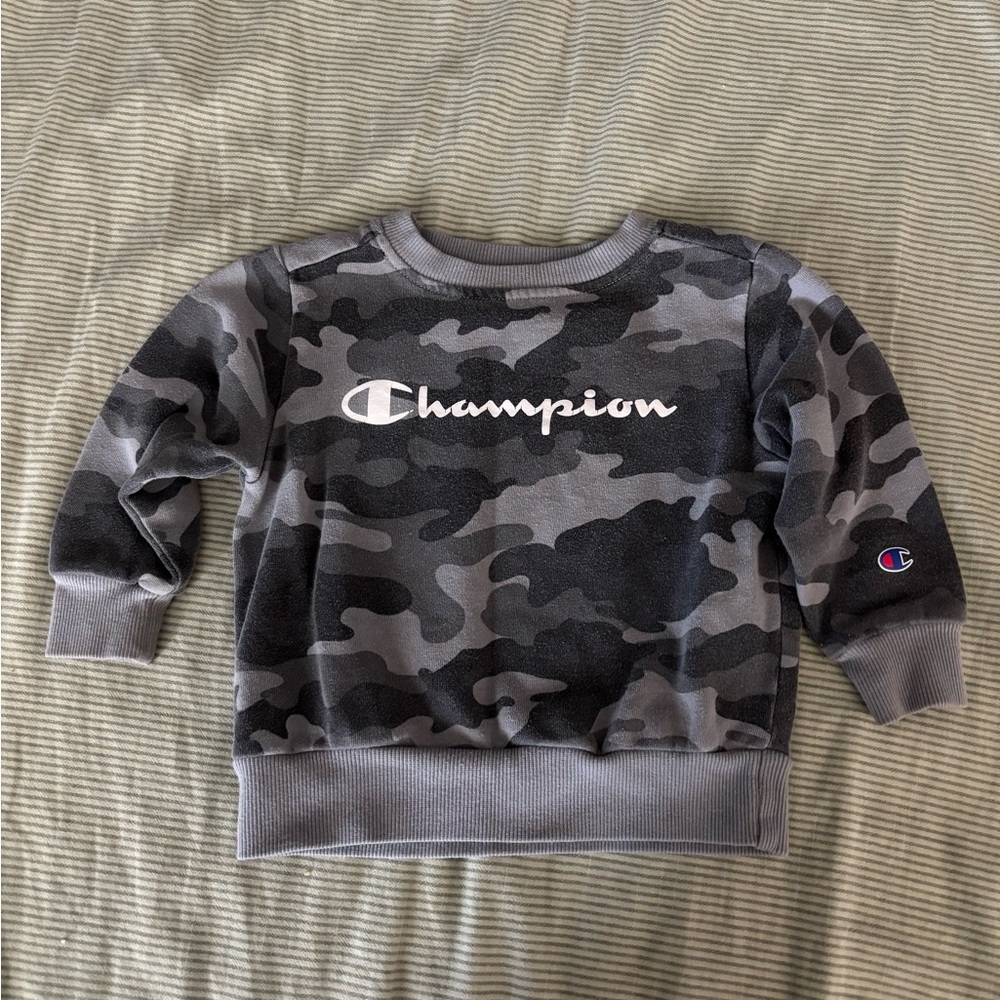 Champion Toddler Camo Sweatshirt - Gray